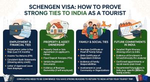 Schengen Visa How to Prove Strong Ties to India as a Tourist craete a image