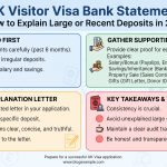UK Visitor Visa How to Explain Large or Recent Bank Deposits